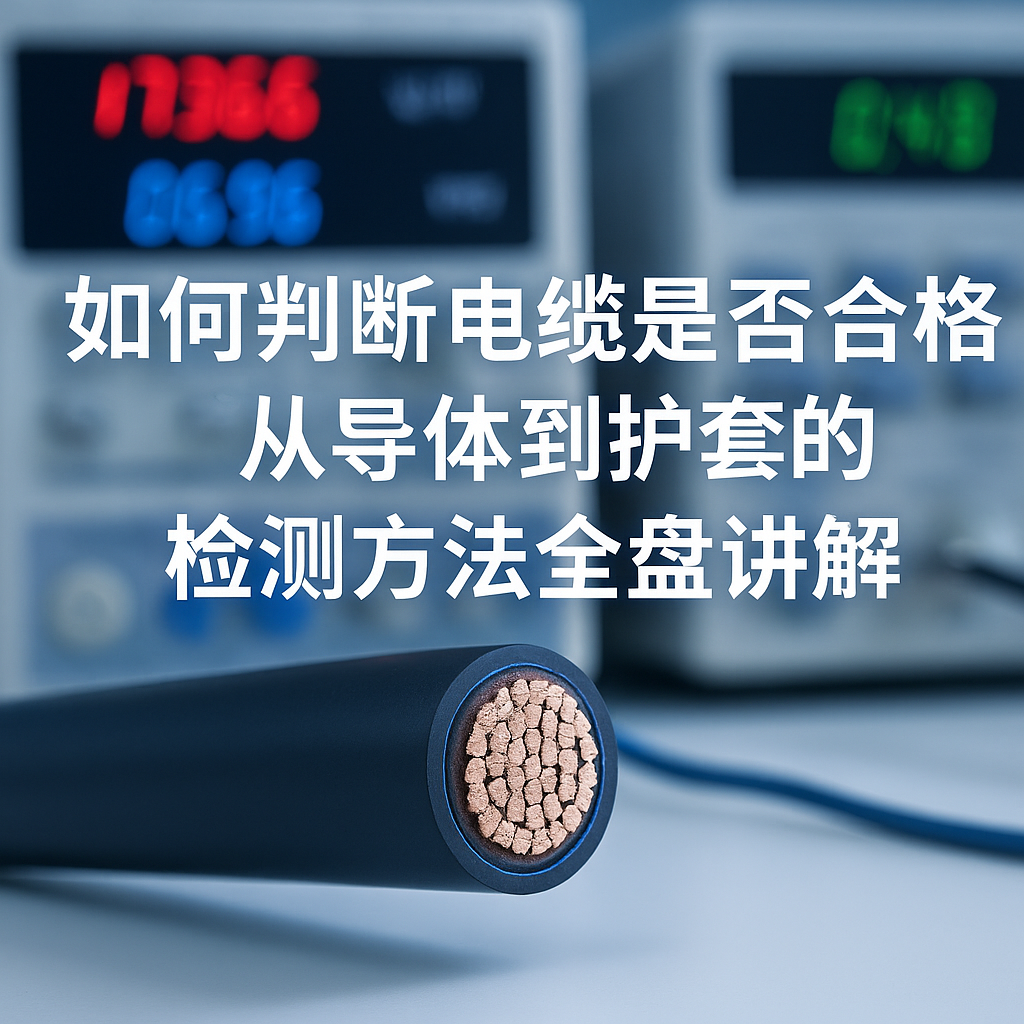 若何判断电缆是否合格？从导体到护套的检测步骤全盘解说