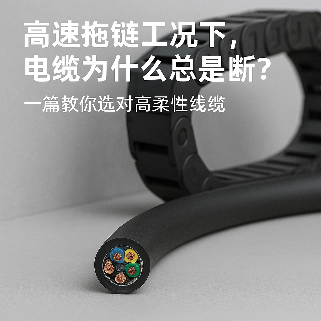 高快拖链工况下，电缆为什么总是断？一篇教你选对高柔性线缆