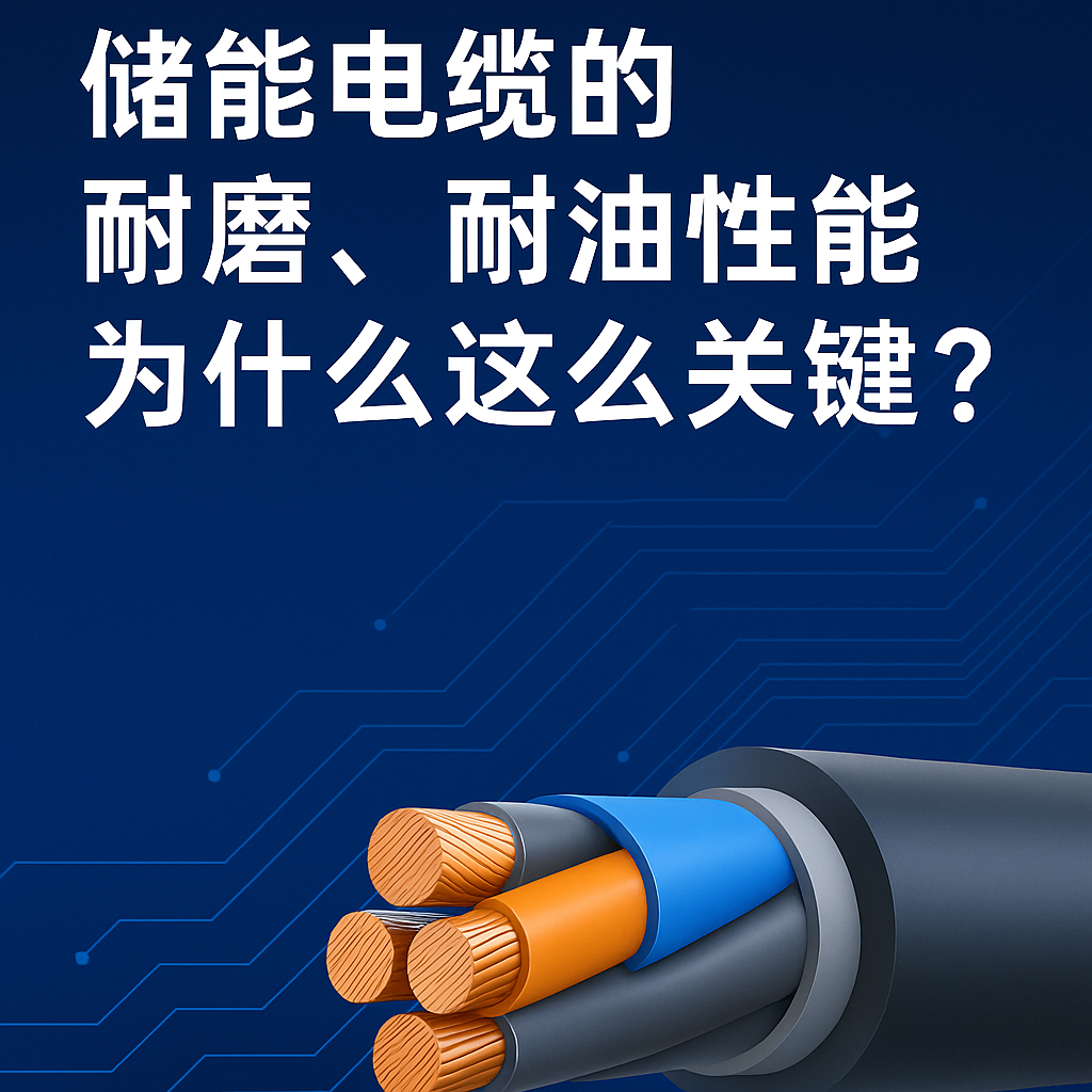 储能电缆的耐磨、耐油机能为什么这么关键？真实工况通知你答案
